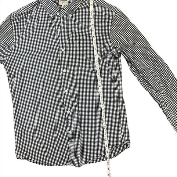 J. Crew Mens navy blue button down shirt sz M - Picture 3 of 8